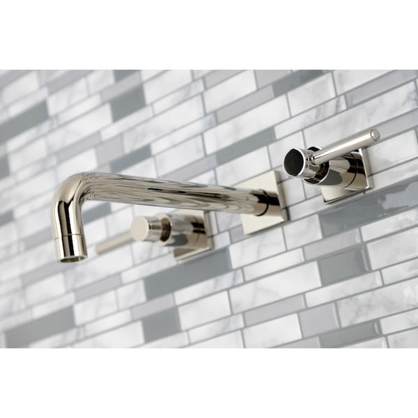 KS6026DL Wall Mount Tub Faucet, Polished Nickel